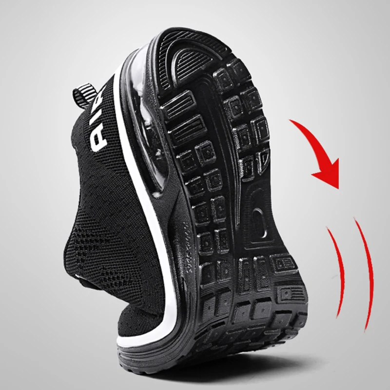 Мужские спортивные кроссовки дышащая сетчатая обувь для бега с воздушной