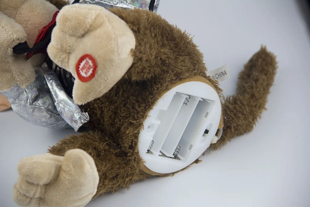 Электрическая игрушка плюшевая креативная кукла возьмите микрофон пойте