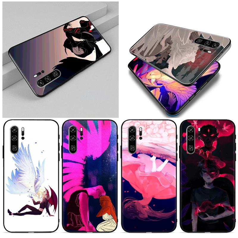 

White Wings Love Phone Case For Huawei P40 P30 Pro Plus Lite P20 2019 White Wings Love Back Cover Carcasa Coque Funda Cases