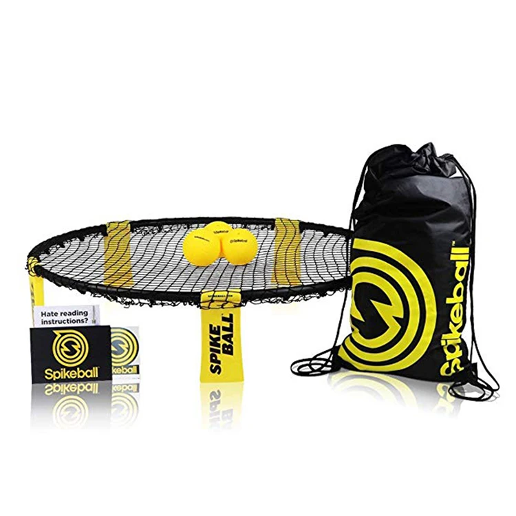 Спайк Набор для игры в мяч Мини пляжный газон волейбол с 3 шариками Spikeball фитнес оборудование для спорта на открытом воздухе команды