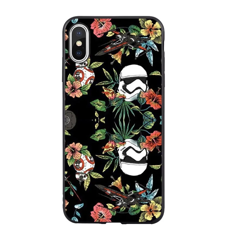 TPU Звездные войны BB8 штурмовик, Дарт Вейдер Мягкий силиконовый чехол для телефона чехол для iPhone 5 5S SE 6 6splus 7 8 Plus X XR XS MAX - Цвет: TPU