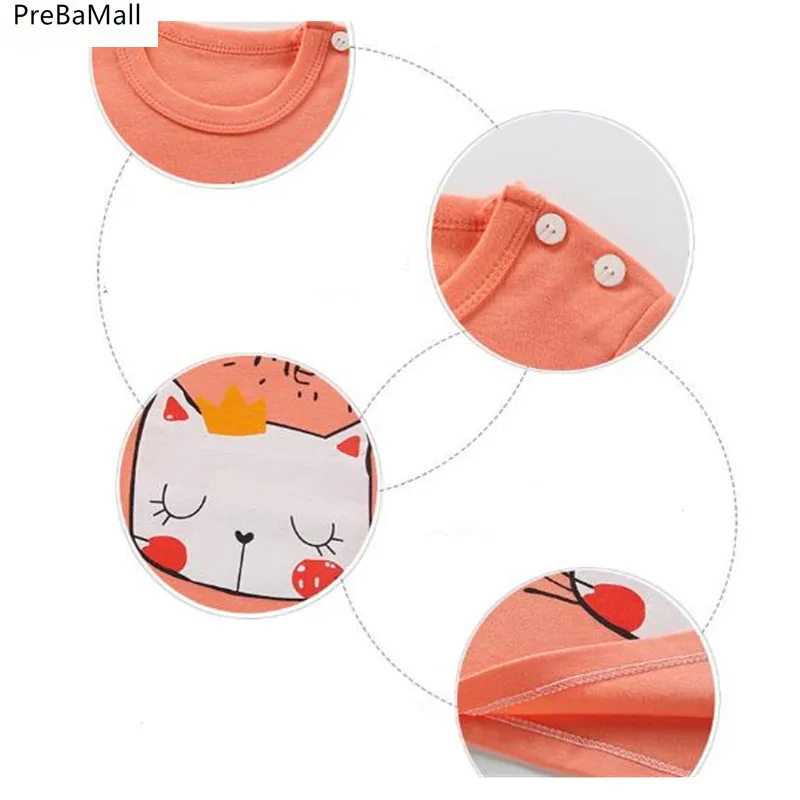 Одежда для маленьких мальчиков и девочек футболка на весну осень хлопковая с