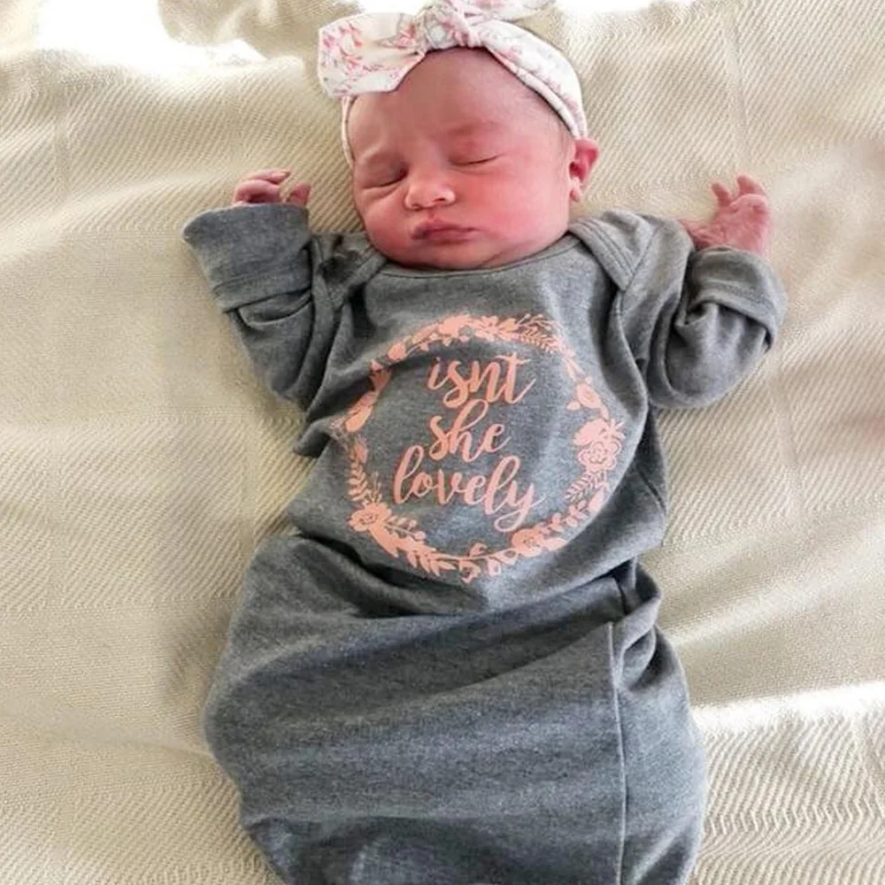 

Custom Baby girl gown Isn't she Lovely, baby gown Baby coming home outfit gray gown going home set brand new, baby shower gift