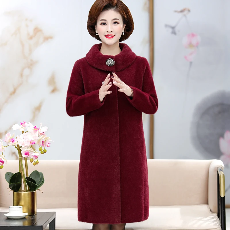 Женская зимняя длинная куртка высококачественное толстое пальто из