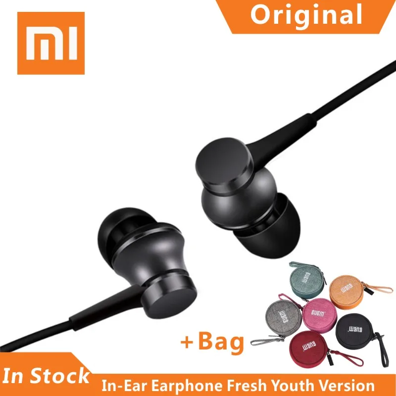 Оригинальные наушники Xiaomi Mi Piston In-Ear Fresh Youth версия 3 5 мм цветные с микрофоном 1 4 м