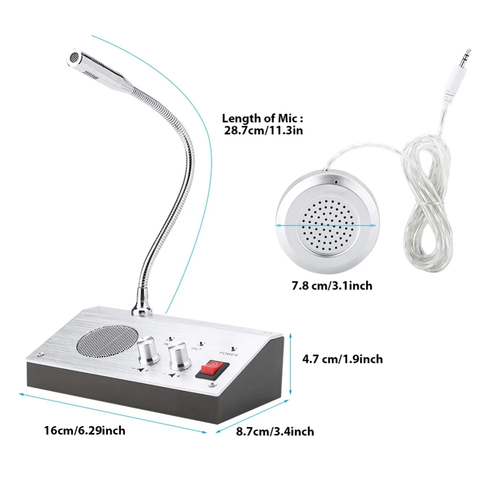 Двусторонний оконный счетчик Интерком внутренняя телефонная связь динамик для
