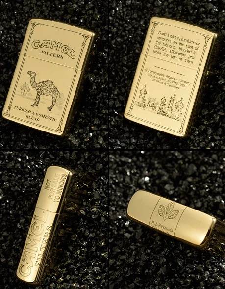 

XGQ 3piece/lot brass Desert camel five-sided carved lighter
