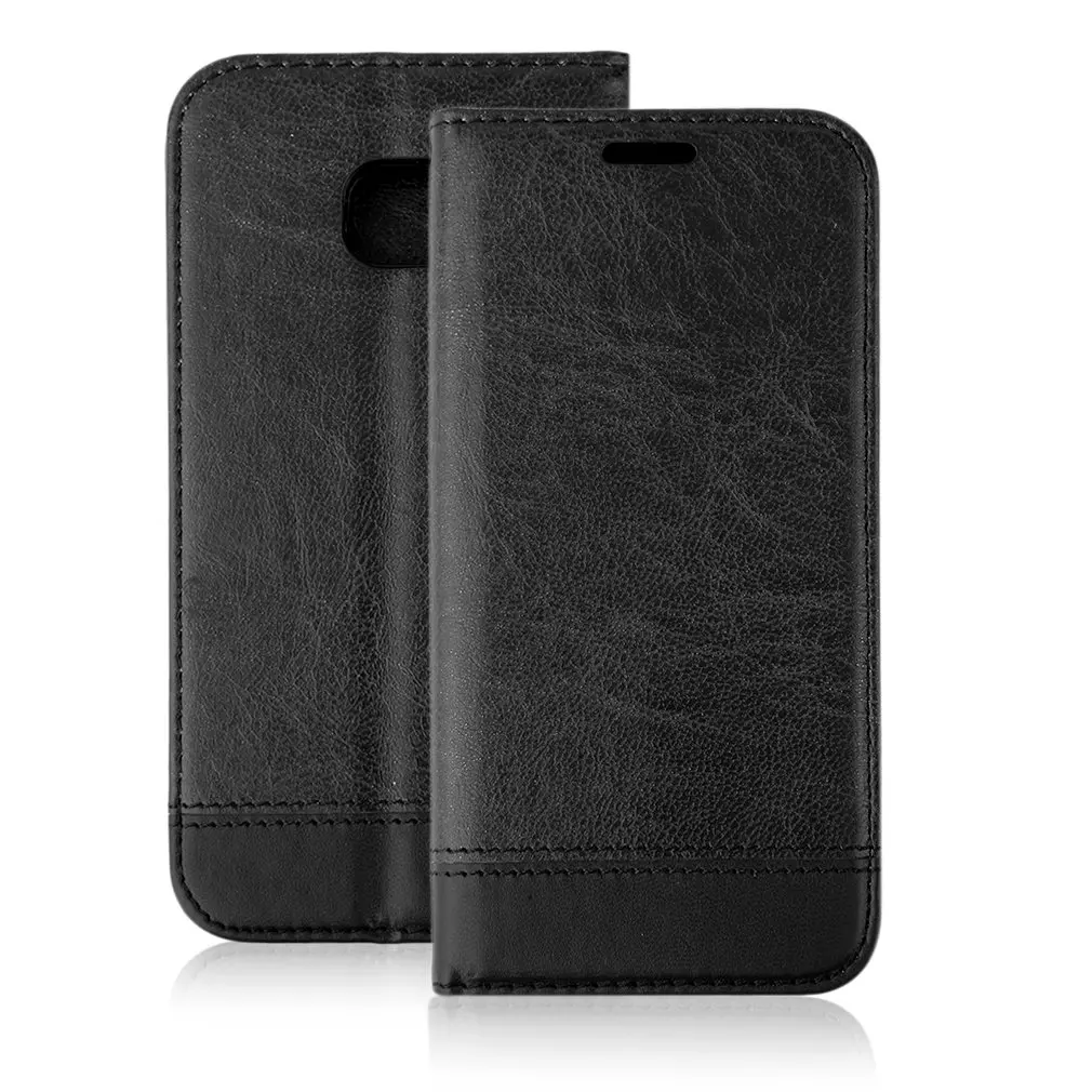

Protective Leather Wallet Card Holder Flip Stand Case Mobile Phone Cover For Samsung For Galaxy S7/S7 Edge Phones Accessories