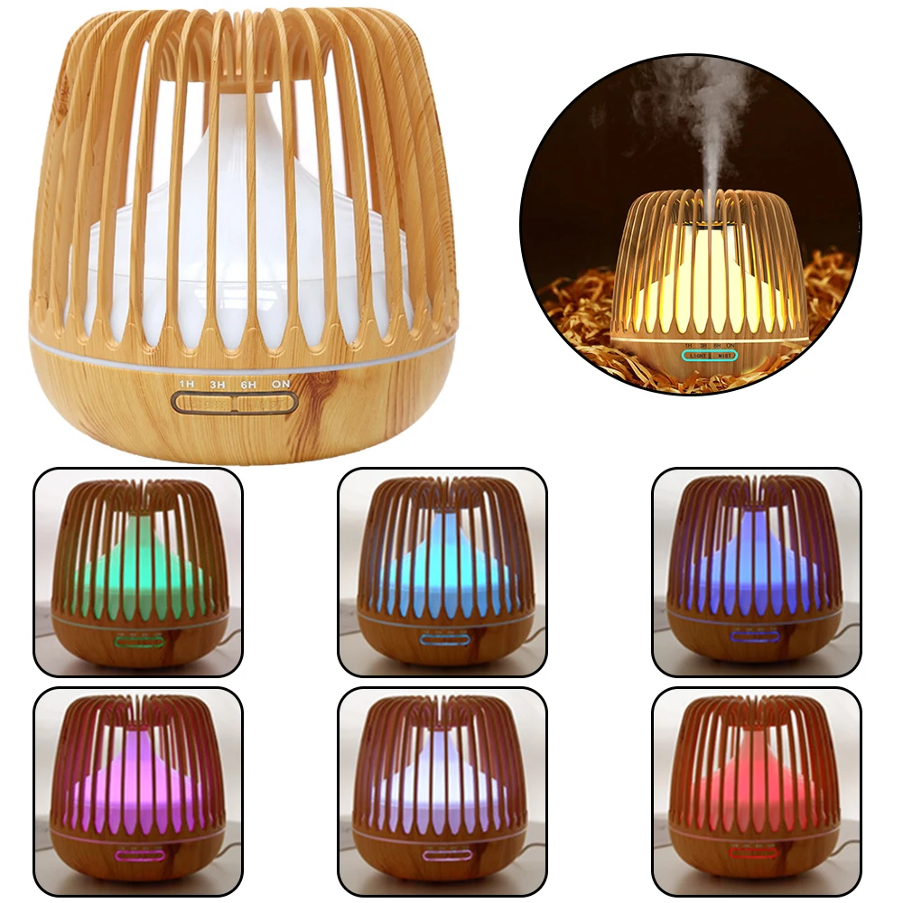 

Creative Birdcage Diffuser 500ml Household Essential Oil Diffuser Convenient Remote Control Desktop Aroma Diffuser