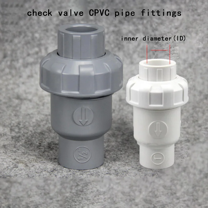 Обратный клапан ХПВХ трубы фитинги Водостоки Системы Запчасти водяная трубка