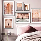 Настенная Картина на холсте марокканские восточные ворота Арабский стиль скандинавские плакаты и принты настенные картины для гостиной салонный Декор