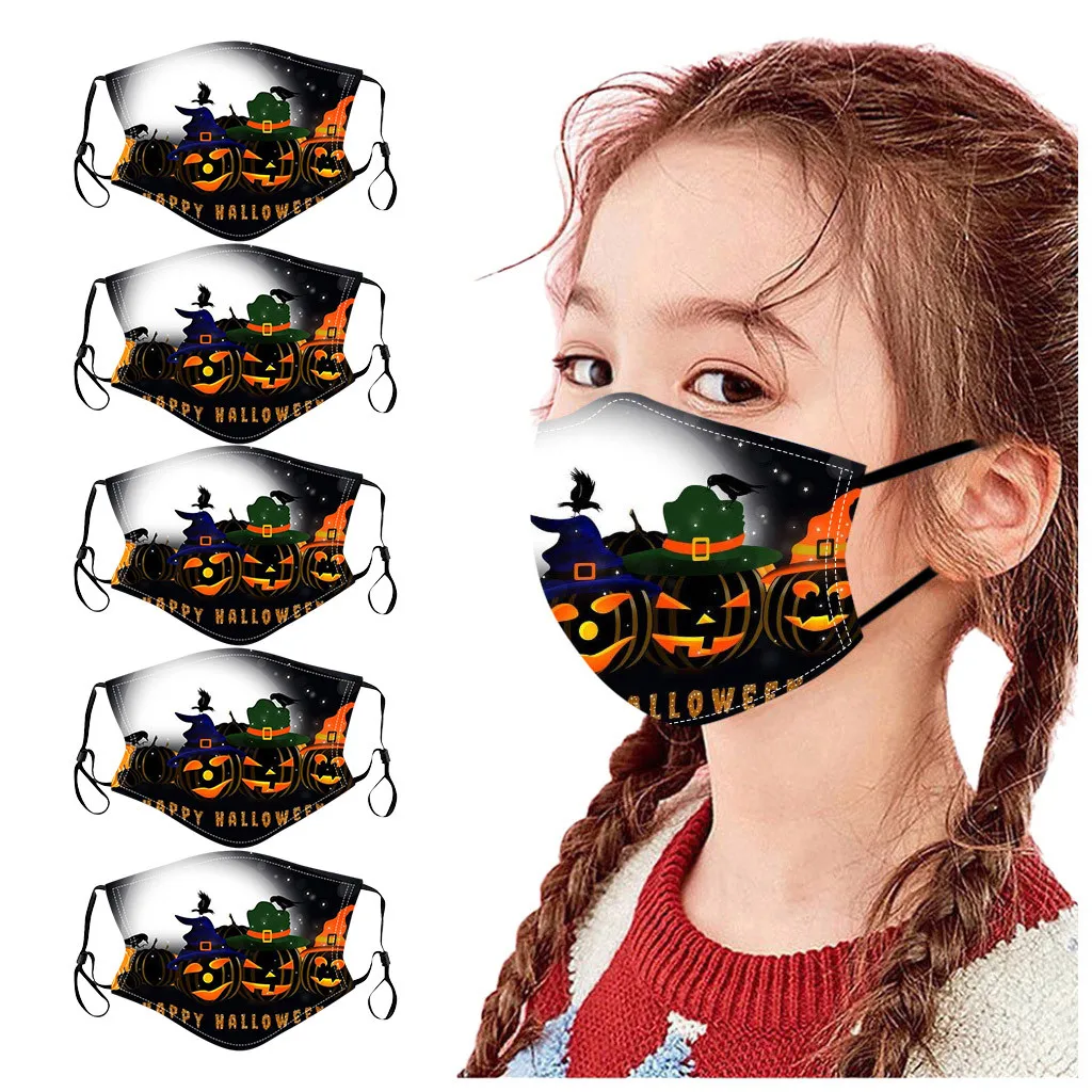 

Face Mask Kids Washable 5PCS Kids Children Cartoon Dinosaurs Funny Prints Outdoor Reusable Face Mask mondkapjes herbruikbaar A50