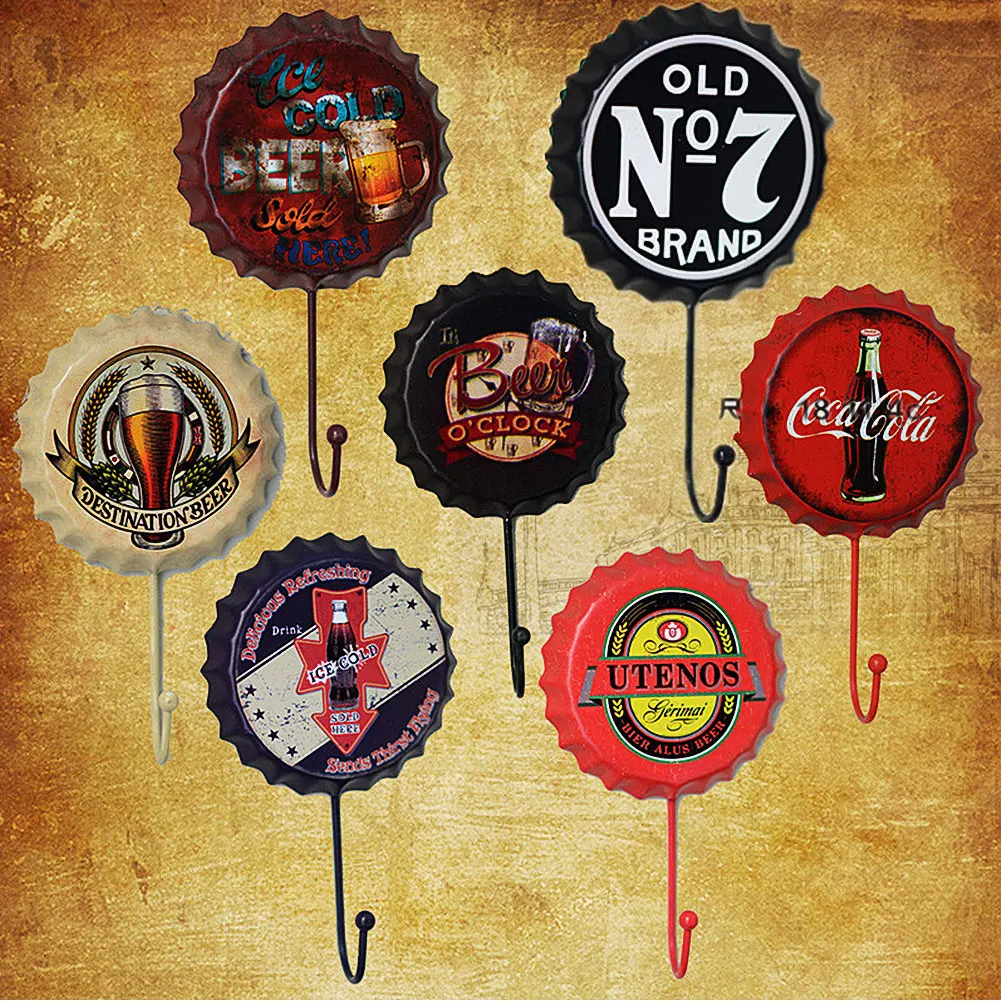 Креативная вешалка для ключей крючок в стиле ретро металлический настенный