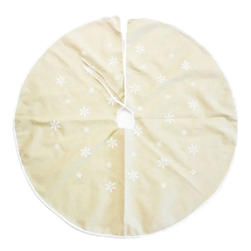 

120cm Christmas Tree Skirt Base Floor Mat Cover Ornament Xmas New Year Party Decoration Scene Layout Supplies