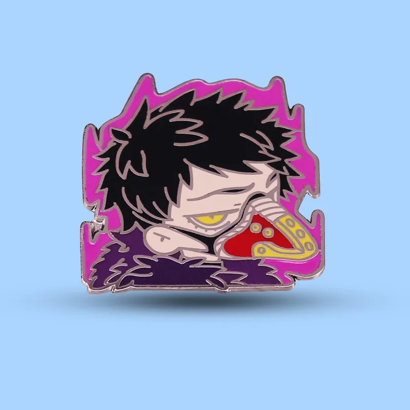 

My Hero Academia Boku No Hero Academia Tokoyami Fumikage Enamel Brooch Pins Badge Lapel Pin Brooches Metal Fashion Jewelry