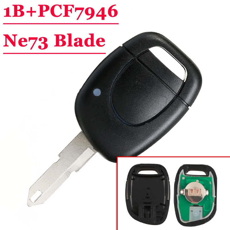 XNRKEY 1 кнопки дистанционного ключа PCF7946 чип 433 МГц с NE73 лезвие для Renault|blade|blade bladeblade