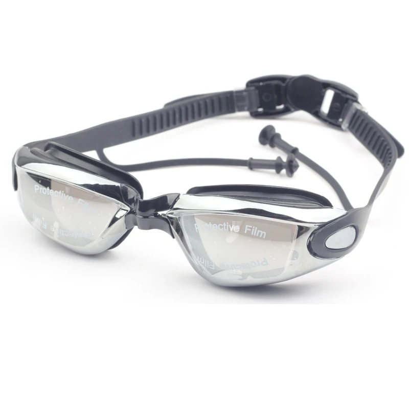 

Adults Diving Goggles Myopia Earplug Waterproof Men Arena Natacion Optical Swim Eyewear Anti Fog Prescription Swimming Glasses