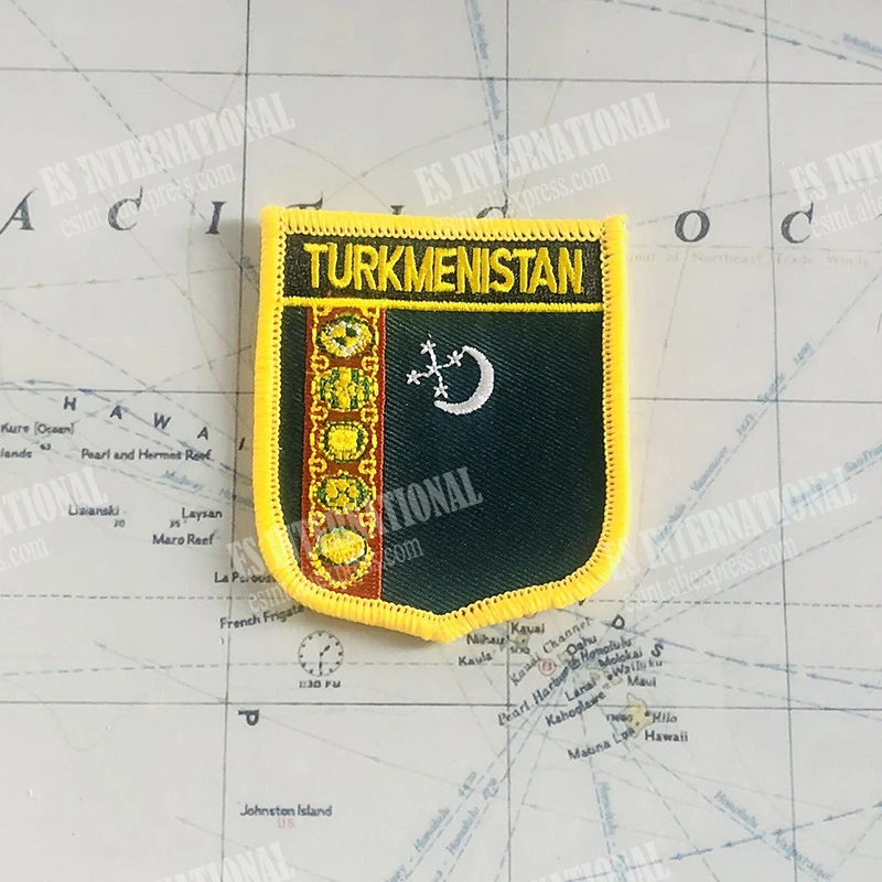 Значки с национальным флагом Туркестана нашивки на руку вышивкой и заколка