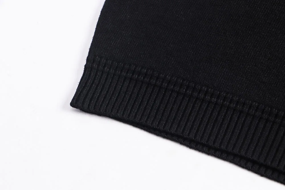 Осенний мужской модный тренд DUYOU удобный хлопковый Повседневный свитер Стразы с