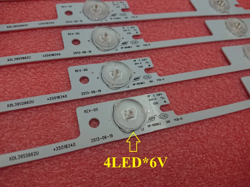 Светодиодная лента для подсветки KDL39SS662U 35018339 KDL40SS662U 35019864 40L2400 40L540040 40L2400U, 50 шт./лот