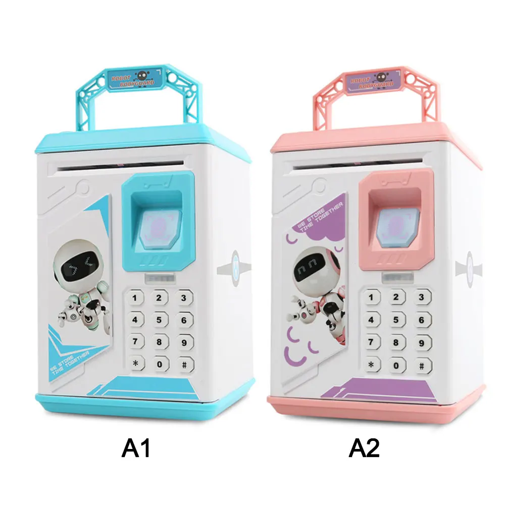 Piggy игрушечный банк для безопасности детей ATM Копилка экономия денег поле музыка денежный ящик Электронная Копилка Бумага деньги монета банка для подарка