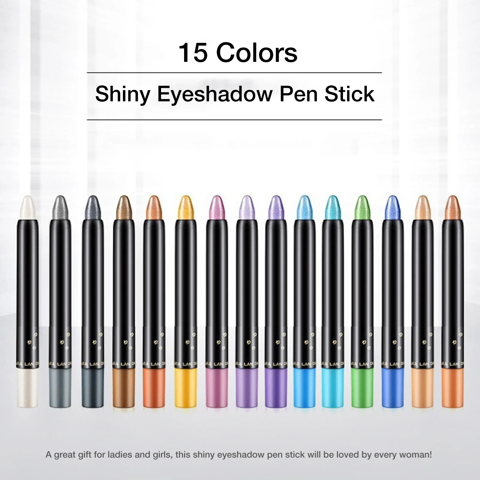 

15 Colors Quality Shiny Eyeshadow Pen Stick Eye Shadow Pencil Long Lasting Without Drying Eye Makeup Pen Shimmer Cosmetics Tool