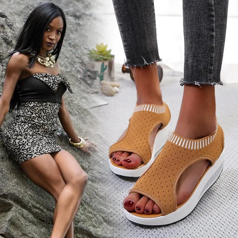 Женские летние сандалии YWYGMZ новинка 2021 модные повседневные на толстой подошве