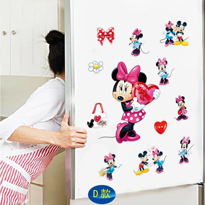 Дисней мультфильм наклейки Микки Маус холодильник магнит магниты на украшение