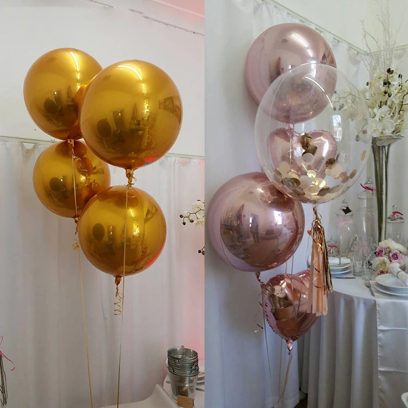1 шт красочные 18 дюймов 4D Алюминий фольгированные воздушные шары Свадебные