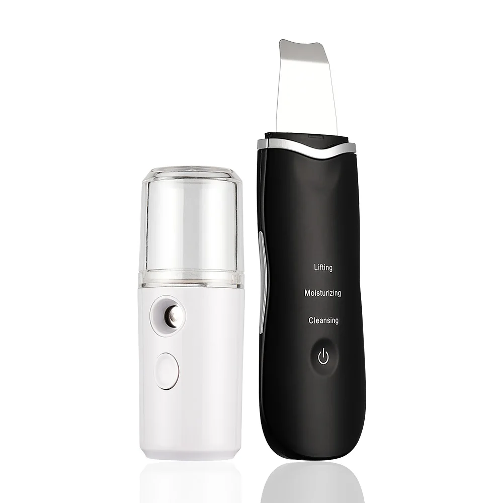 Ультразвуковой ионный скребок для кожи устройство лифтинга экстрактор пилинга с