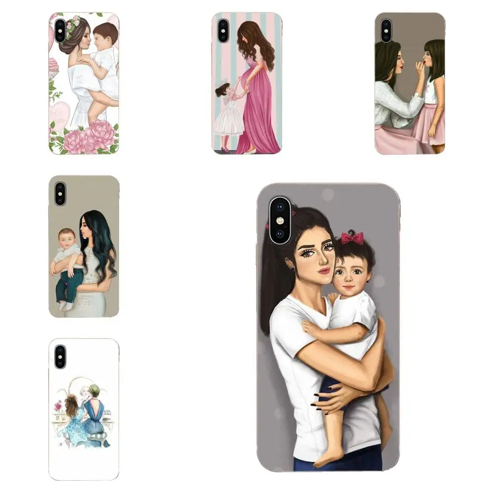 Черные коричневые волосы для маленькой королевы мамы и дочки Xiaomi Mi3 Mi4 Mi4C Mi4i Mi5 Mi 5S