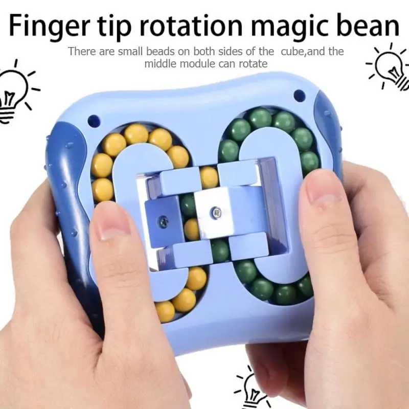 

Rotating Bean Intelligence Fingertip Disk Finger Gyro Children's Burger Toy Montessori Learning Education Gift For Kids Toddler