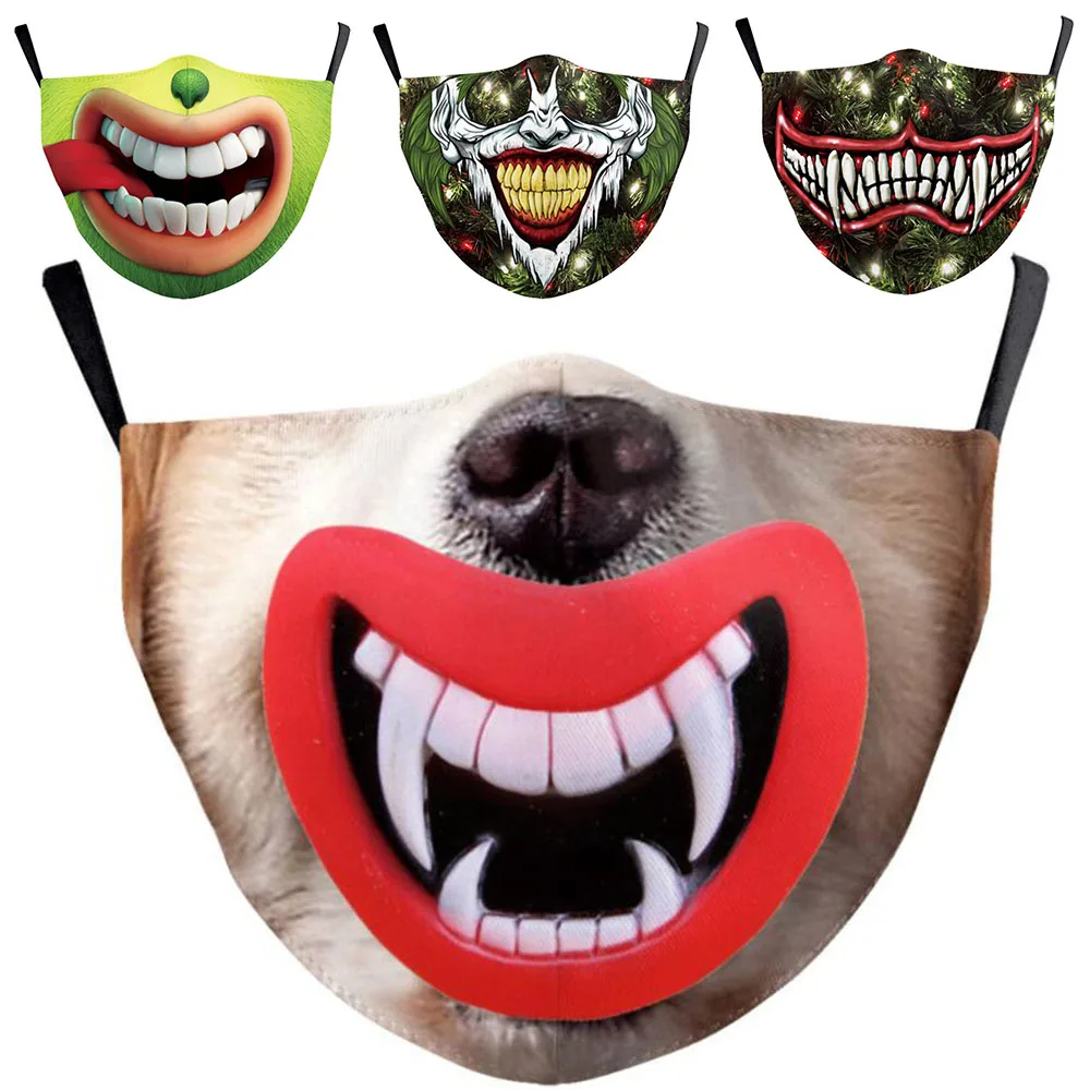 Забавные Мышь в Grinch рот Косплэй Для женщин мужчин маски унисекс уход за кожей