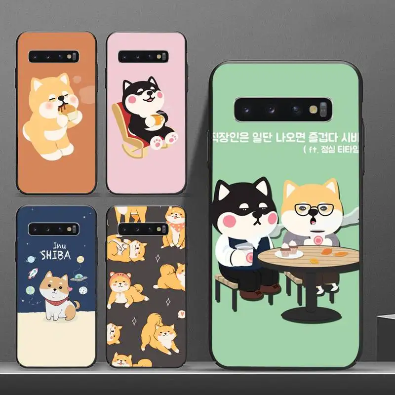 

Cute Shiba Inu Corgi Phone Case for samsung galaxy a51 a52 a71 a50 a12 a72 a21s a70 s21 s20 fe s10 note 20 10 plus ultra cover