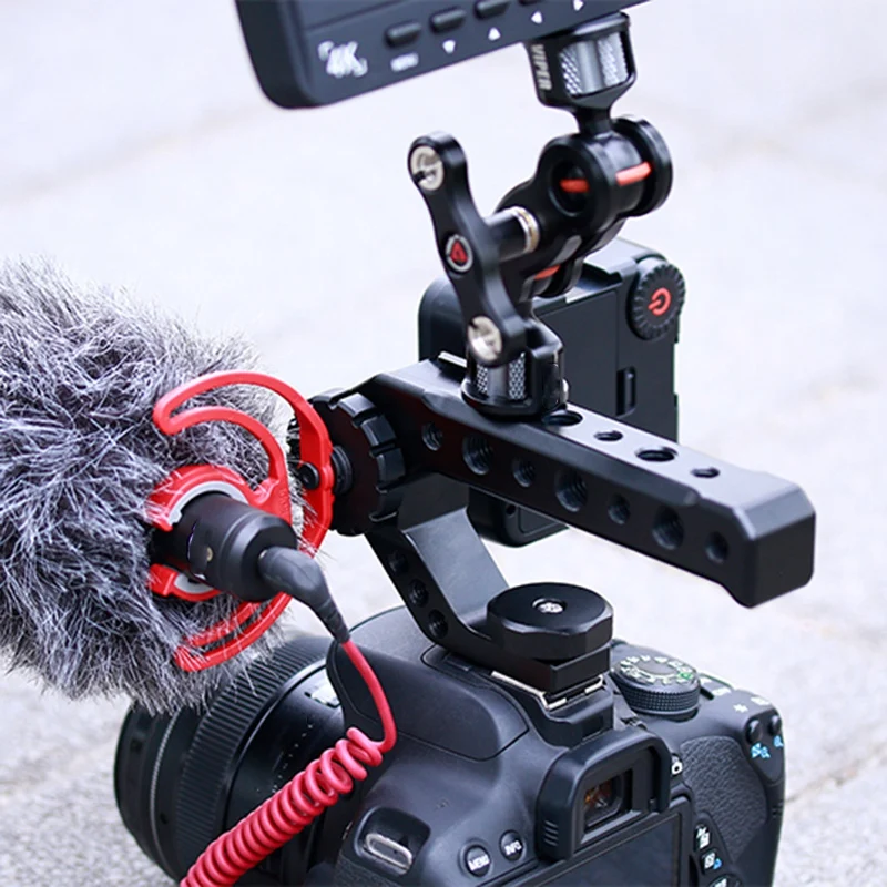 Топ R005 Dslr камера с верхней ручкой металлический адаптер для холодного башмака