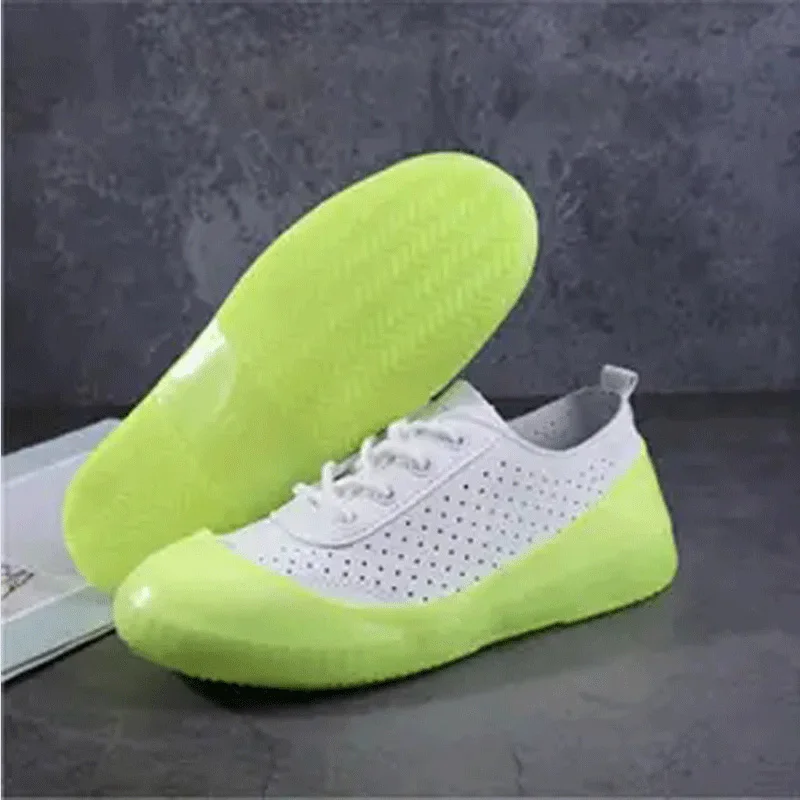 

Home Reusable Rain Shoe Covers Unisex Jelly Galoshes Women Water Proof Silicone Shoe Covers Shallow Shoe Holder Men Overshoes