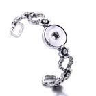 Новый ювелирный браслет с кнопками, регулируемый металлический браслет с защелкой, подходит для 18 мм, 20 мм, кнопки, ювелирные изделия, очаровательные браслеты