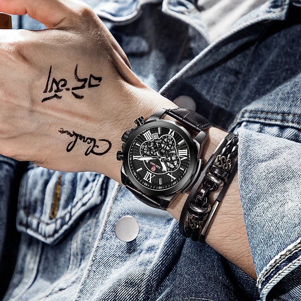 2019 новый спортивный хронограф мужские часы Лидирующий бренд KADEMAN повседневные