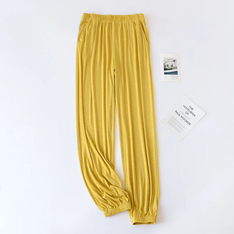 

Pajamas Soft Pants Women Nightwear Cotton Sleepwear Sleep Bottoms Casual Solid Lingerie Lounge Wear Spring Summer New Pyjamas