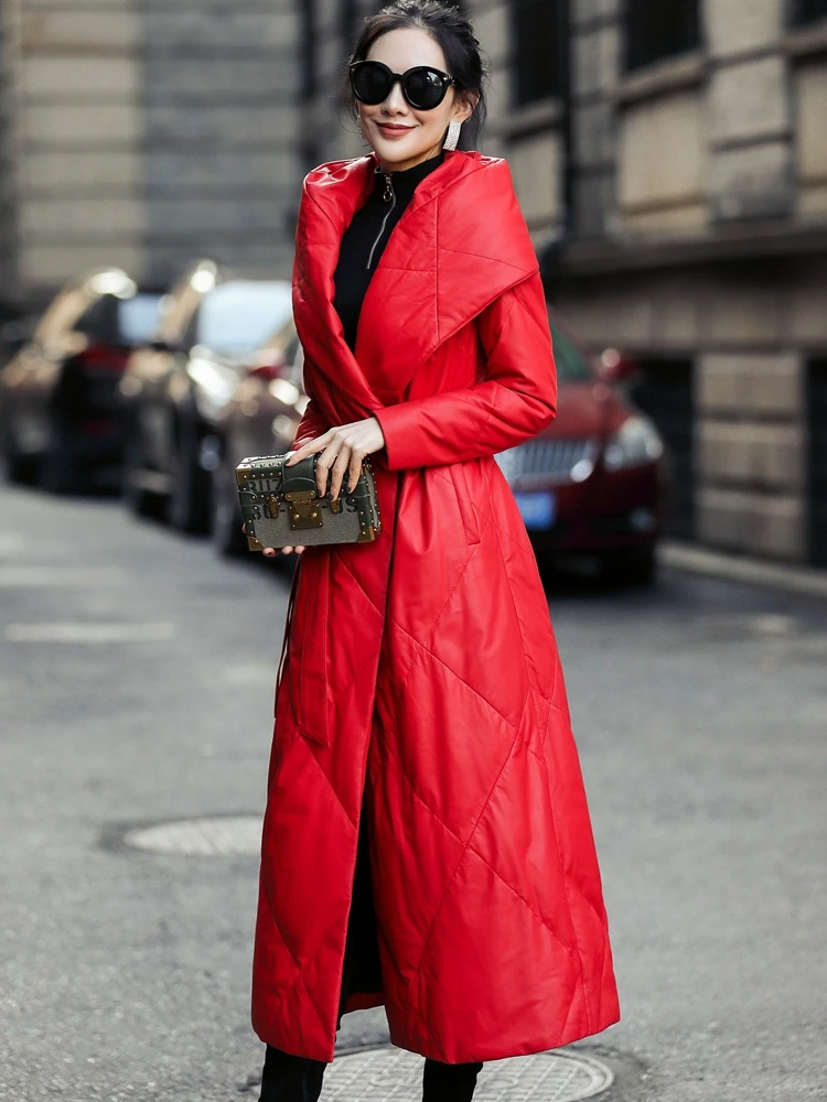 Натуральная кожаная куртка Осенне зимнее пальто женская одежда 2021 в Корейском