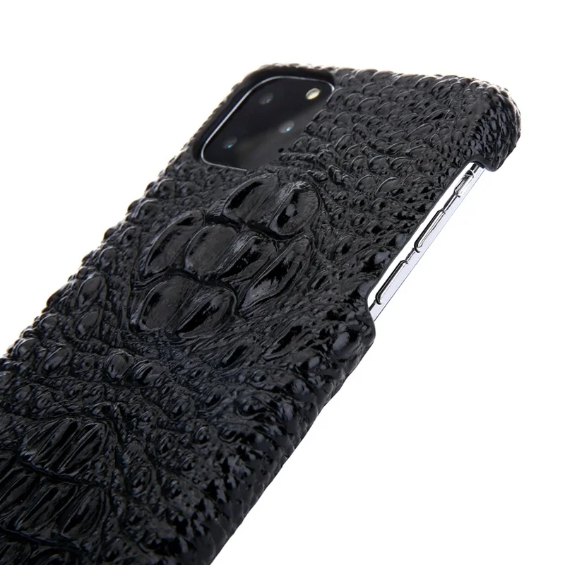 Жесткий чехол из натуральной кожи 3D crocod для iPhone 11 Pro Max 11Pro чехлы телефонов