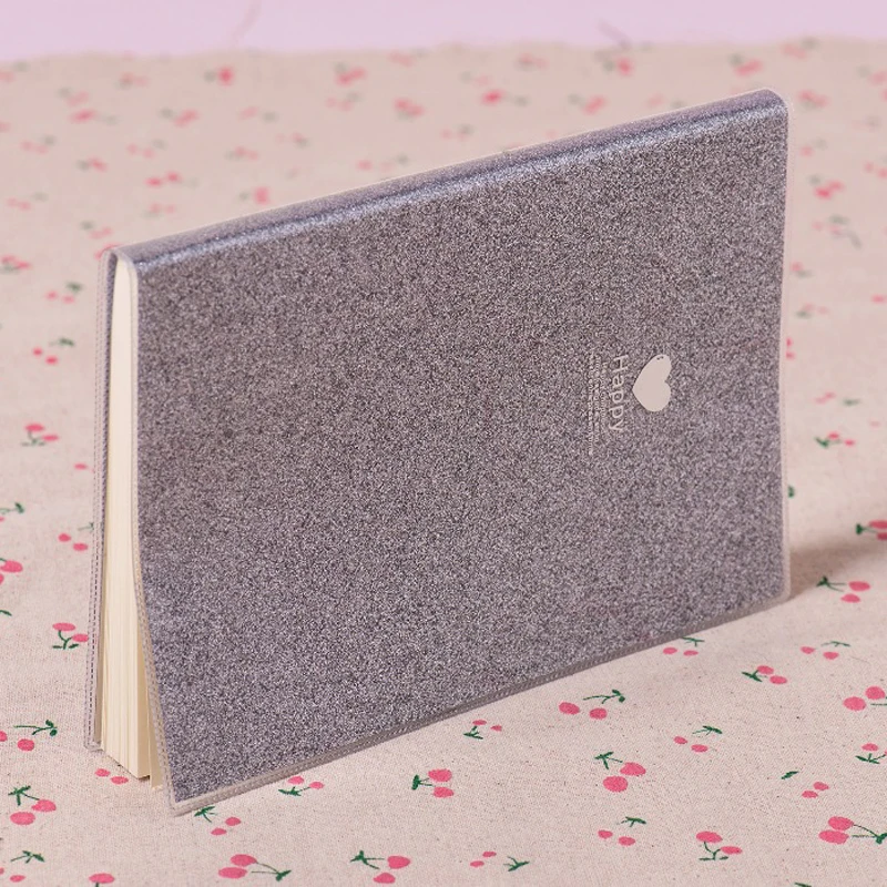 Мини Love Heart ПВХ записная книжка бумажный дневник школьный Блестящий крутой Kawaii