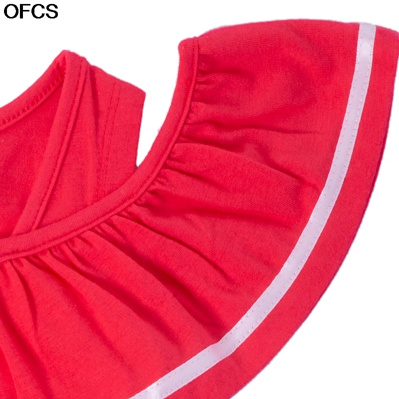 

Chidren Girls' T-shirt Cotton Short Sleeve Round Neck Strapless Ruffle Tops Fashion Comfortable Children's Summer Clothes 3-10Y