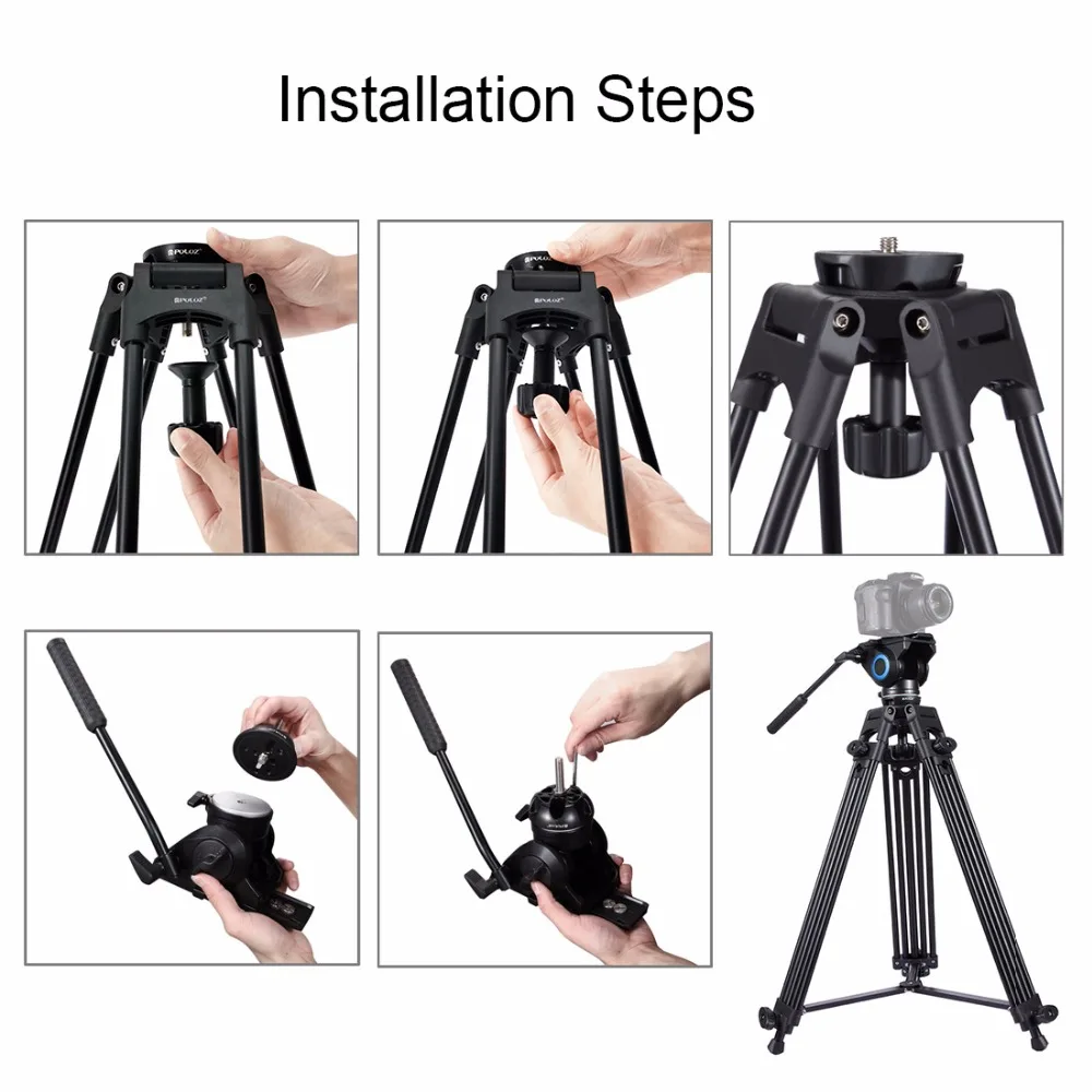 Адаптер чаши PULUZ для штатива с Плавающей головкой 75 мм полушариковый плоский