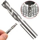 1 шт. двойная флейта спиральная фреза ЧПУ фрезы дерево акриловое сверло Карбид 2 флейты 6*6*22*44 мм фреза Бит