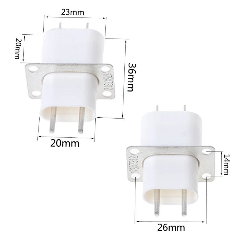 5Pcs Electronic Microwave Oven Magnetron 4 Filament Pin Sockets Converter Home Spare Parts | Бытовая техника