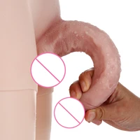 Dildo sex penis 18cm long and 4cm in diameter Realistic soft Penis Lesbian Strapless Strapon Panties Dick Sex Toy For Woman