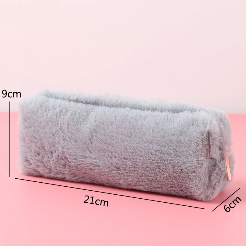 

Cute Plush Pencil Pouch Pen Bag for Girls Kawaii Stationery Large Capacity Pencil Case Pen Box Cosmetic Pouch Storage Bag