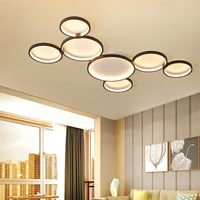 new modern black ceiling light led for living dining room study office circle led ceiling light home creative kitchen ceiling