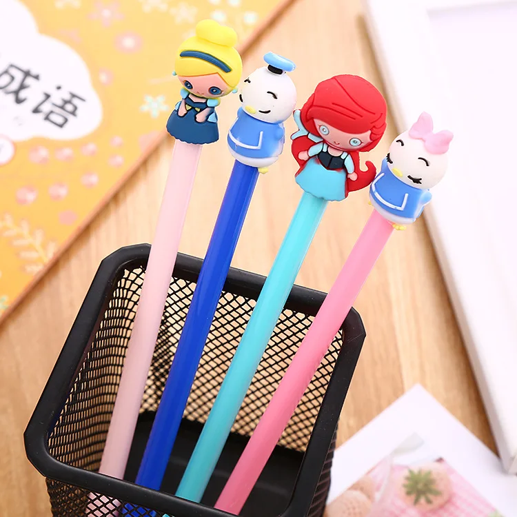 40 pc/lot Creative Mermaid Duck girl Gel ink pen/creative cartoon student office water pen / signature pen/children gift | Канцтовары
